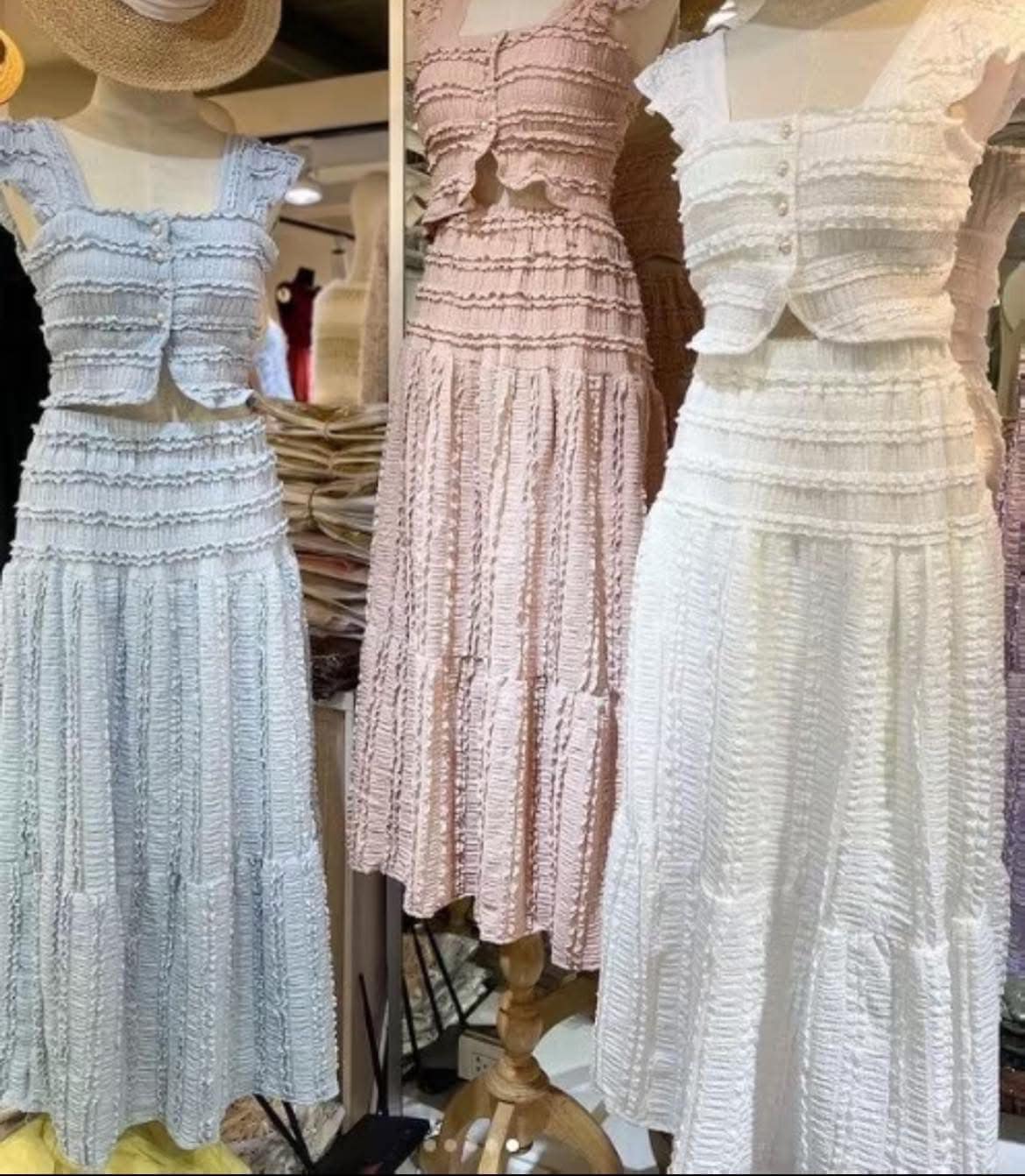 TH top and long skirt
