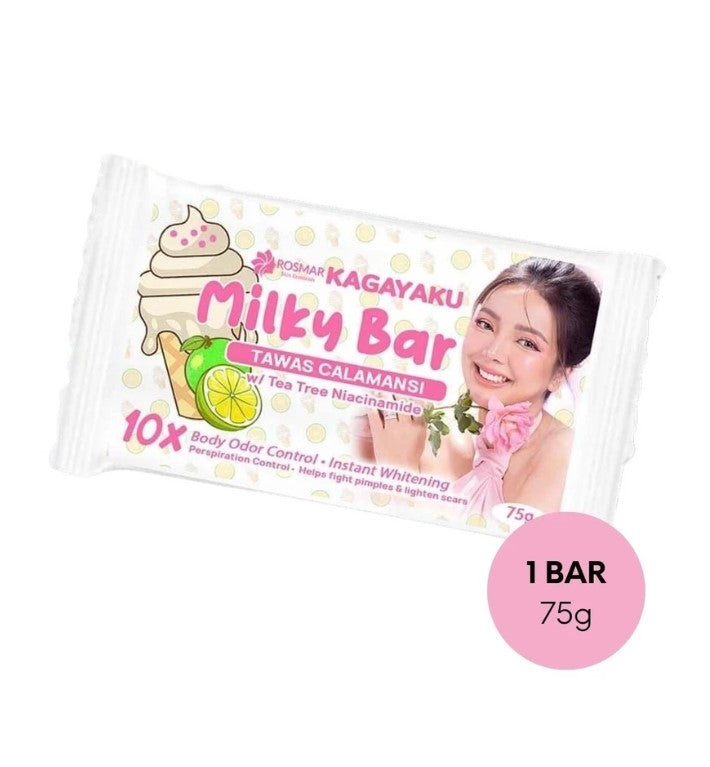 NEW ROSMAR MILKY BAR SOAP | 75G | TAWAS CALAMANSI W/ TEATREE & NIACINAMIDE