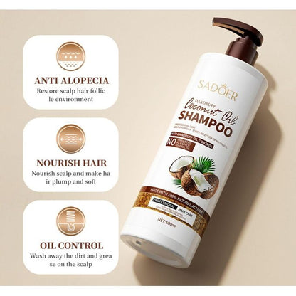BUY 1 TAKE 1 Collagen Hair Mask Treatment And Coconut Oil Shampoo For Deep Nourishment And Shine Enhancement