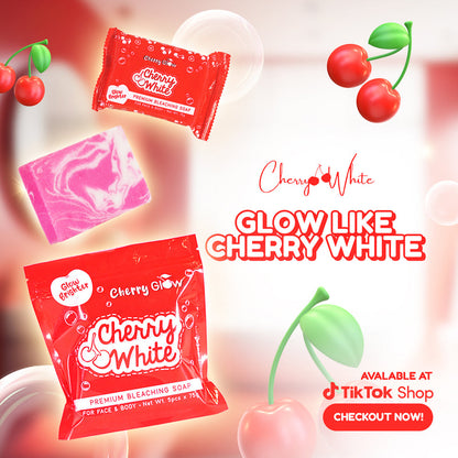CHERRY WHITE GLOW PREMIUM BLEACHING SOAP | 10X POWER WHITENING | 5PCS PER PACK