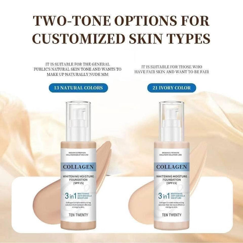 3 in 1 Collagen Whitening Moisture Foundation SPF 15