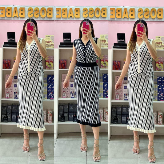 Bangkok 2-Piece Set Long Skirt Yarn Sleeveless