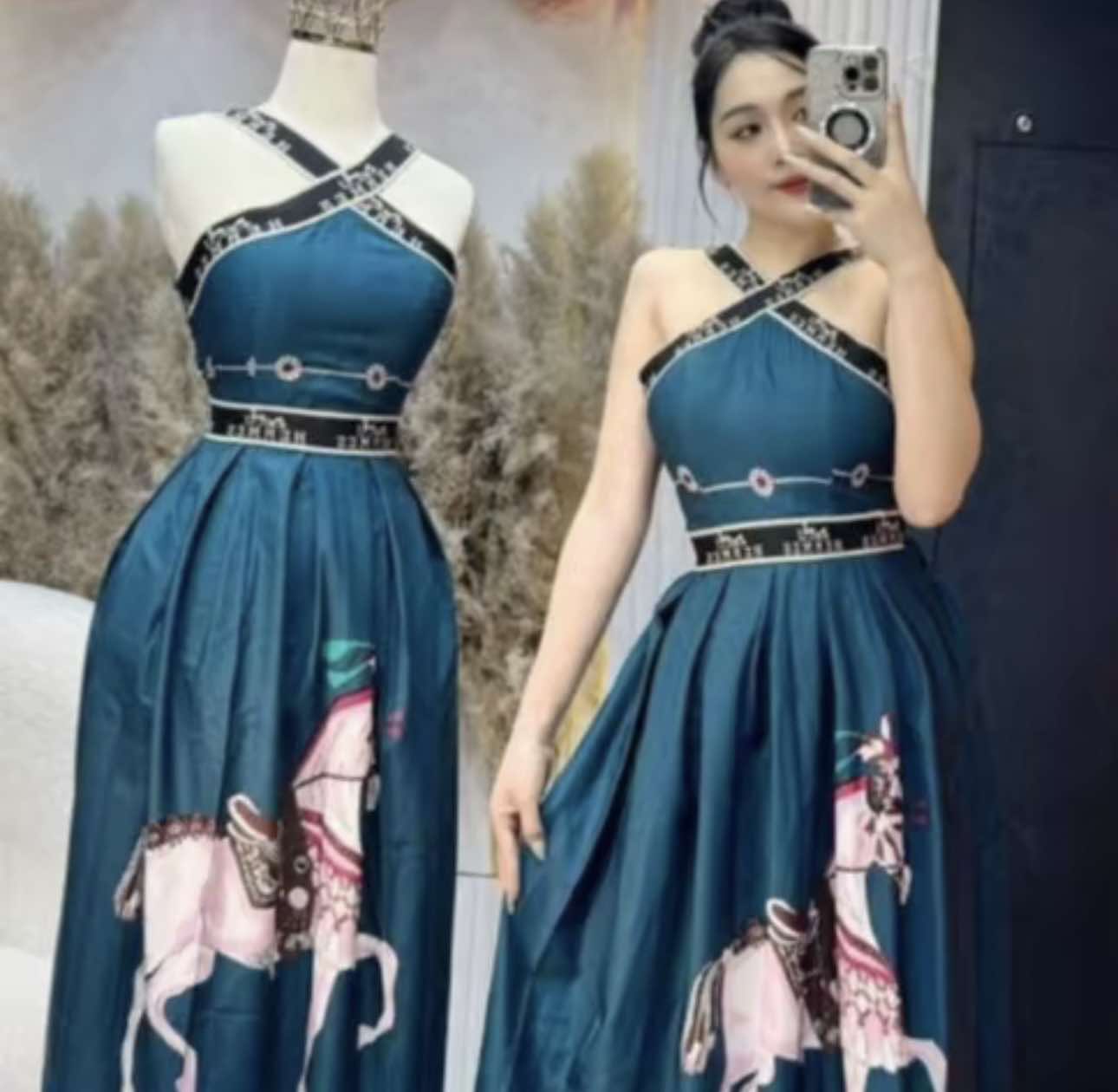TH padded dress