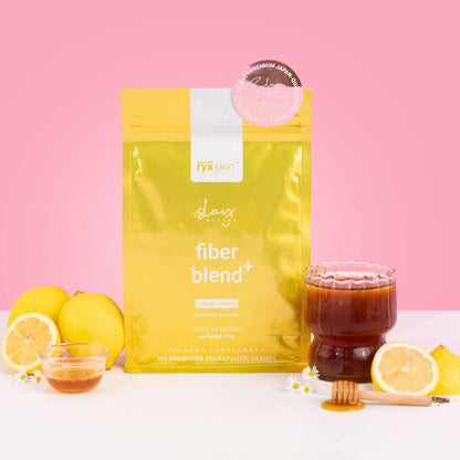 RyxSkin Drinks Fiber Blend Detox – Honey Lemon with Fiber, Aloe, Chia Seeds, Ginger & Green Tea  4.9  604 ratings 4K+ Sold