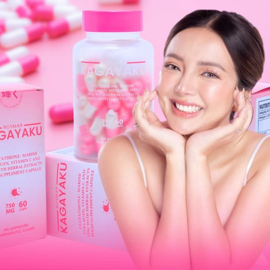 ROSMAR Kagayaku Capsule (GLUTATHIONE + COLLAGEN + ORAL SUNBLOCK + SLIMMING)