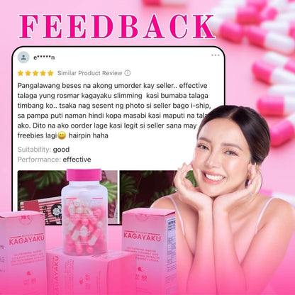 ROSMAR Kagayaku Capsule (GLUTATHIONE + COLLAGEN + ORAL SUNBLOCK + SLIMMING)
