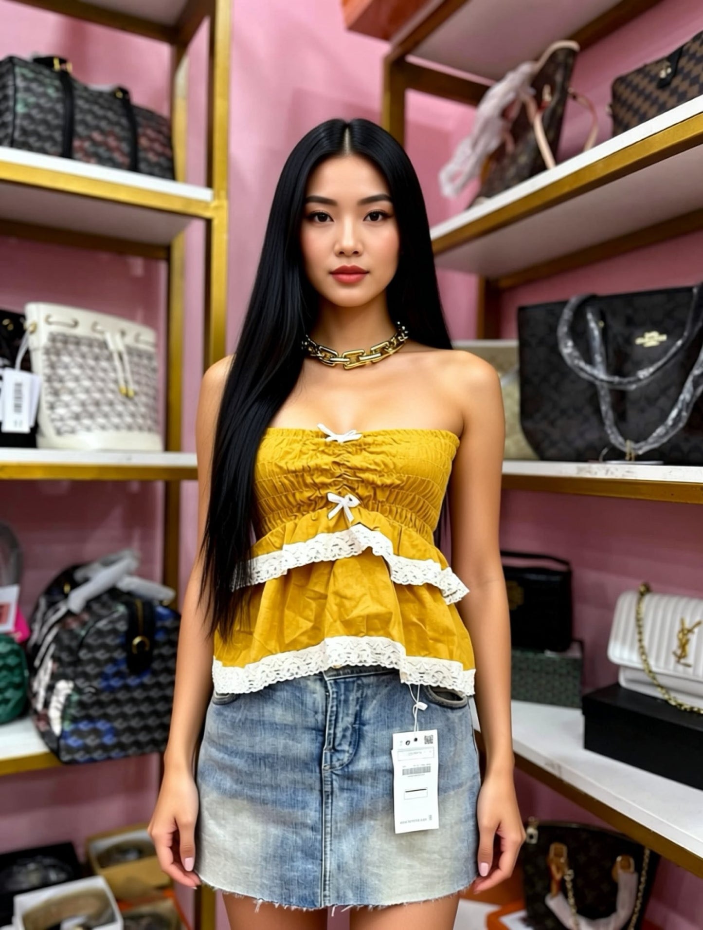 ROSE TUBE TOP | CASUAL | SUMMER TOP FREESIZE