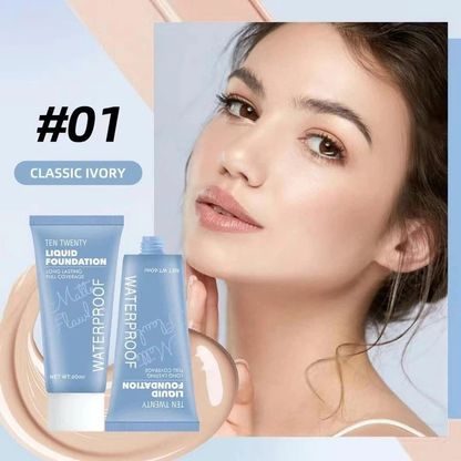 24 Hours Full Coverage Foundation Long Wear High Coverage HD Matte Liquid BB Cream Waterproof