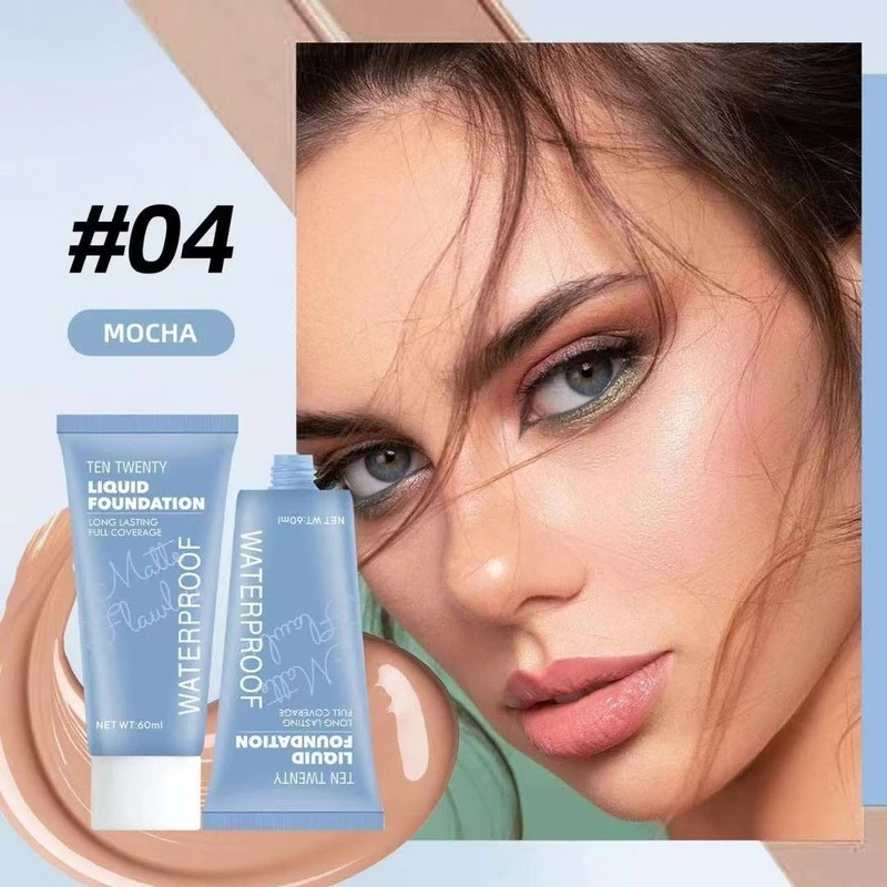 24 Hours Full Coverage Foundation Long Wear High Coverage HD Matte Liquid BB Cream Waterproof