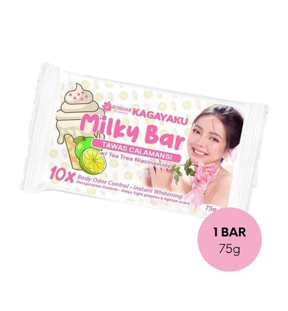 NEW ROSMAR MILKY BAR SOAP | 75G | TAWAS CALAMANSI W/ TEATREE & NIACINAMIDE